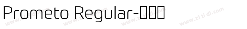 Prometo Regular字体转换